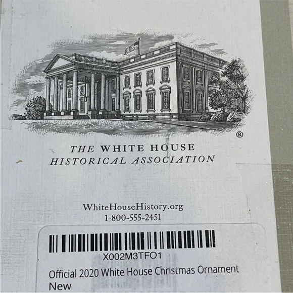 Official 2020 White House Historical Assessment Christmas ornament JFK - Picture 8 of 12